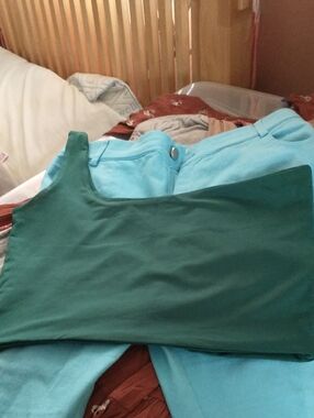 One Shoulder Top - Green